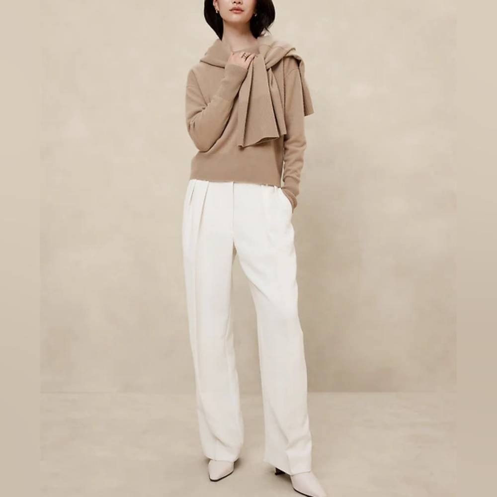 NWT BANANA REPUBLIC | Relaxed Wide Leg Trousers - 10P